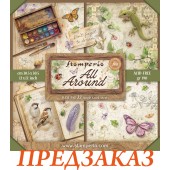 Набор бумаги односторонней для скрапбукинга Stamperia SBBXLB37 "All Around", 30,5х30,5 см